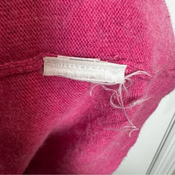 J.Crew Raspberry Pink Crewneck Sweater Size Large Classic Lightweight Knit - Picture 6 of 9